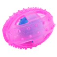thumbnail image 2 of Rugby Appearance Multi-Functional Dog Training Play&Eat Ball Giggle Ball For Pets(Pink), 2 of 10