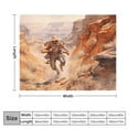 thumbnail image 2 of Vintage Western Cowboy Flannel Throw Blanket for Gifts for Women Men Girls Boys All Seasons, 2 of 7