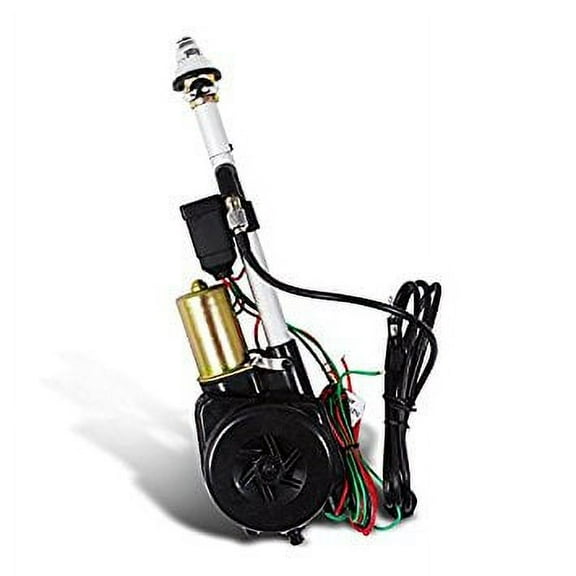 Spec-D Tuning ANT-105A 12V Power Am Fm Radio Antenna Mast Replacement Kit, Wiring, Cable