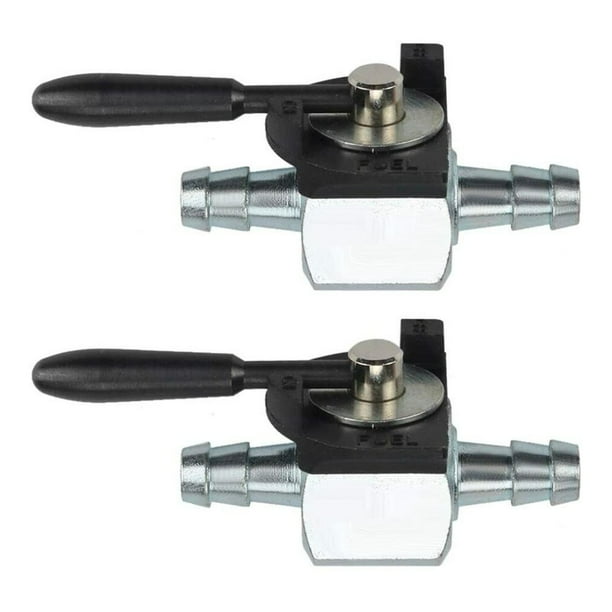 2X 1/4" Heavy Duty Fuel Gas ShutOff Valve Steel InLine CutOff Atv Kart Mower