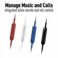 thumbnail image 3 of Panasonic RP-HJE120B-R ErgoFit In-Ear Earbud Headphones with Bluetooth (Red), 3 of 7