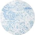 thumbnail image 1 of Ahgly Company Machine Washable Indoor Round Contemporary Lavender Blue Area Rugs, 4' Round, 1 of 7