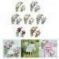 thumbnail image 6 of Abbraccia 2 Pieces Wedding Arch Flowers Welcome Sign Decoration Corner Flowers Artificial Flowers for Ceremony Birthday Window Ornament Blue Pink, 6 of 9