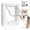 White, variant on Smart Cat Door for Interior & Exterior, RFID Cat Pet Door with 3 Collar Sensor Keys & 1 Remote Control & 4 Way Locking Cat Flap with Collar Sensors Activated Opening CatDoor