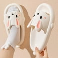 thumbnail image 5 of Anuirheih Slip on Sandals Women,Women's Slippers Super Soft Breathable Anti-Slip Bedroom Home Slippers(White), 5 of 9