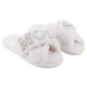 thumbnail image 2 of Zapatillas peludas con letras de perlas para mamá zapatillas antideslizantes para regalo del Día de la madre zapatillas informales suaves y cálidas para casa interior o exterior, 2 of 9