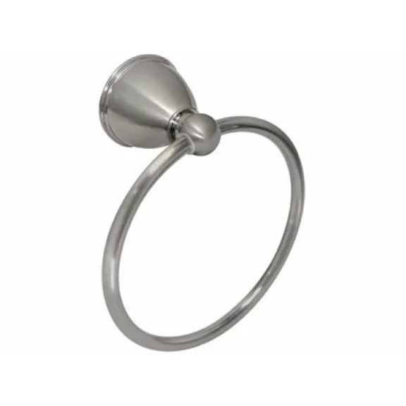 New Worthington Collections Towel Ring In Brushed Nickel