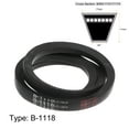 thumbnail image 2 of Unique Bargains B-1118 V-Belts Drive Belt, Neoprene Rubber, for Power Transmission, 2 Pack, 2 of 6