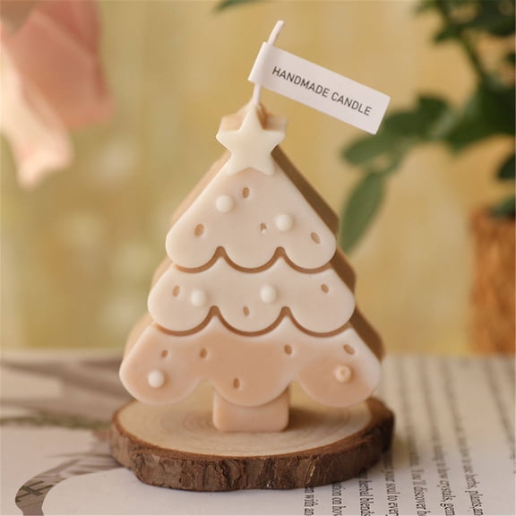 Falleo Clearance Christmas Tree Candles Decorative Candles Burning Time Soy Candles Women's Holiday Gifts