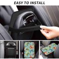 thumbnail image 6 of Bingfone Car Four-Season Universal Armrest Box Mat,Car Armrest Seat Cover Soft Leather Waterproof Armrest Cover Center Console Mat-Retro Seamless Flying Butterflies, 6 of 7