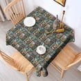 thumbnail image 2 of Multicolor Bigfoot and Text Pattern Square Tablecloth,Waterproof Square Table Cover,Wipeable Spillproof Washable Table Cover for Home Kitchen Party Decor 42"X42"(107x107cm), 2 of 6