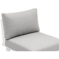 thumbnail image 6 of Meridian Furniture Maldives Grey Water Resisting Outdoor Patio Armless Chair, 6 of 19