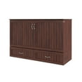 thumbnail image 3 of HomeStock Southwestern Sensibilities Murphy Bed Chest with 6 inch Memory Foam Folding Mattress, Built-In Charging Station and Storage Drawer, Full,, 3 of 6