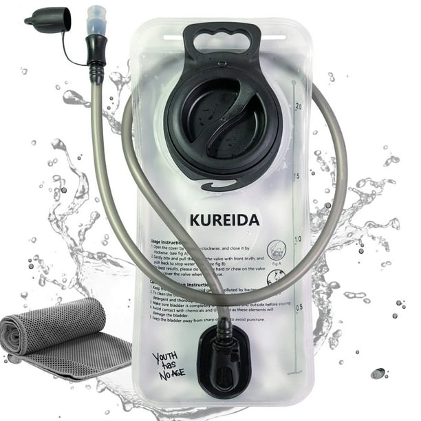 Bolsa de hidratación KUREIDA 3L con mochila para deportes al aire libre