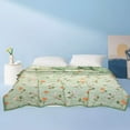 thumbnail image 5 of Qocolhg Spring Summer Quilt Bedding Modern Air Conditioner Quilt for Kids, Cotton Breathable Comforter Print Floral Quilts Bedspread, Cooling Blankets for Hot Sleepers, 39x59 inch, Green, 5 of 6