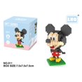 thumbnail image 1 of Disney Building Blocks Mickey Mouse Donald Duck Goofy Bricks Anime Mini Action Figures Heads Assembly Toys Kids Birthday GiftsWith box Gao Jinjia LED, 1 of 2