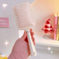 thumbnail image 2 of Qarigey Cepillo para el cabello Peine de moda Masaje Antiestático Peluquería Peines delicados Niñas Navidad Accesorios de peluquero Cuidado del cabello Dorado champagne Qarigey CE015359-03B, 2 of 6