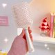 thumbnail image 2 of Seitruly Cepillo para el cabello Peine de moda Masaje Antiestático Peluquería Peines delicados Niñas Navidad Accesorios de peluquero Cuidado del cabello Dorado champagne Seitruly CE015359-03B, 2 of 6