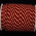 thumbnail image 2 of Burgundy Red and Gold Braided Cording Wired Craft Ribbon 0.25" x 55 Yards, 2 of 2