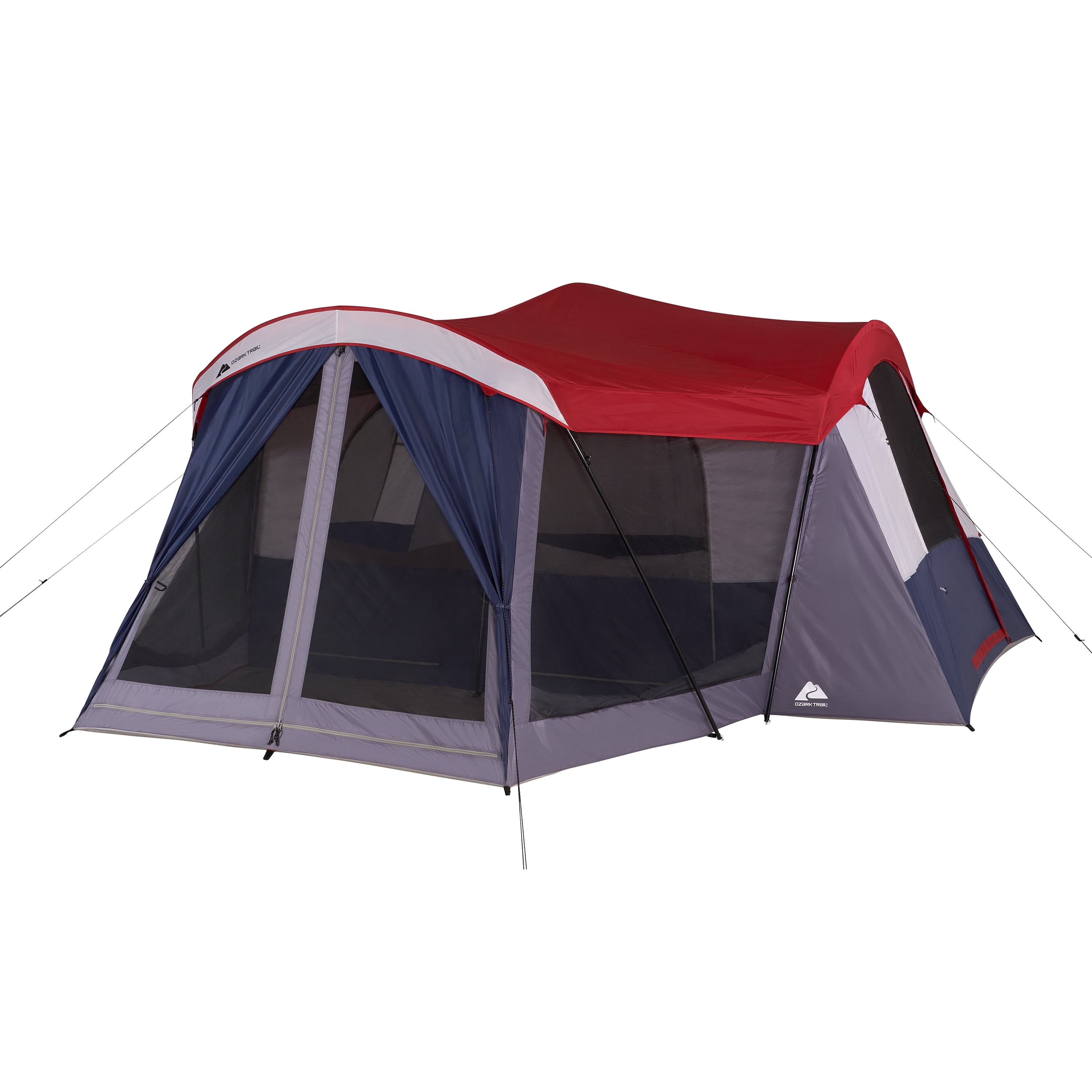 Ozark Trail 18-Person Cabin Tent with 4 Rooms - Walmart.com