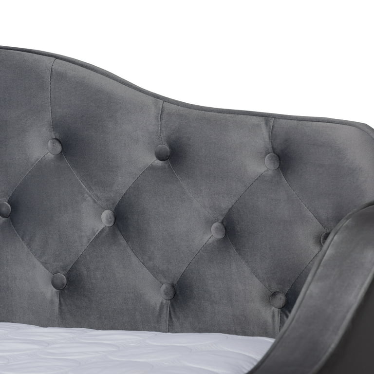 Baxton Studio Freda Transitional and Contemporary Grey Velvet