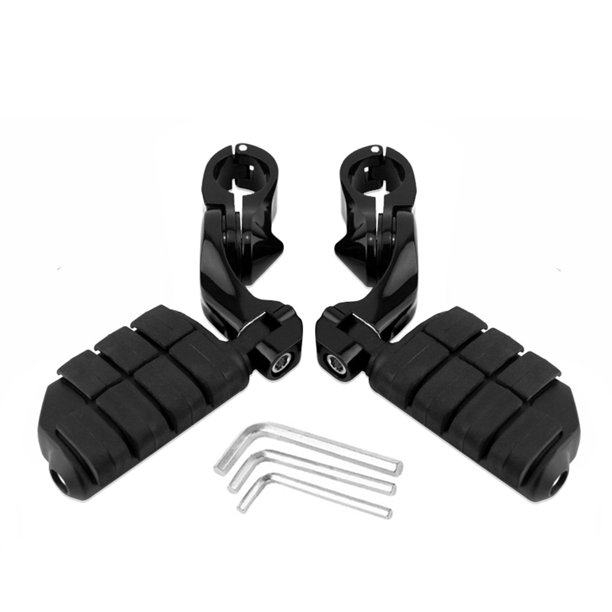 Kenally 1 par de estribos de Pedal de motocicleta de aleación de aluminio, accesorios de pedales de repuesto para SCL/Road Star/Stryker/Royal Vehículos, repuestos y accesorios Mis Negro Kenally VI002321-01