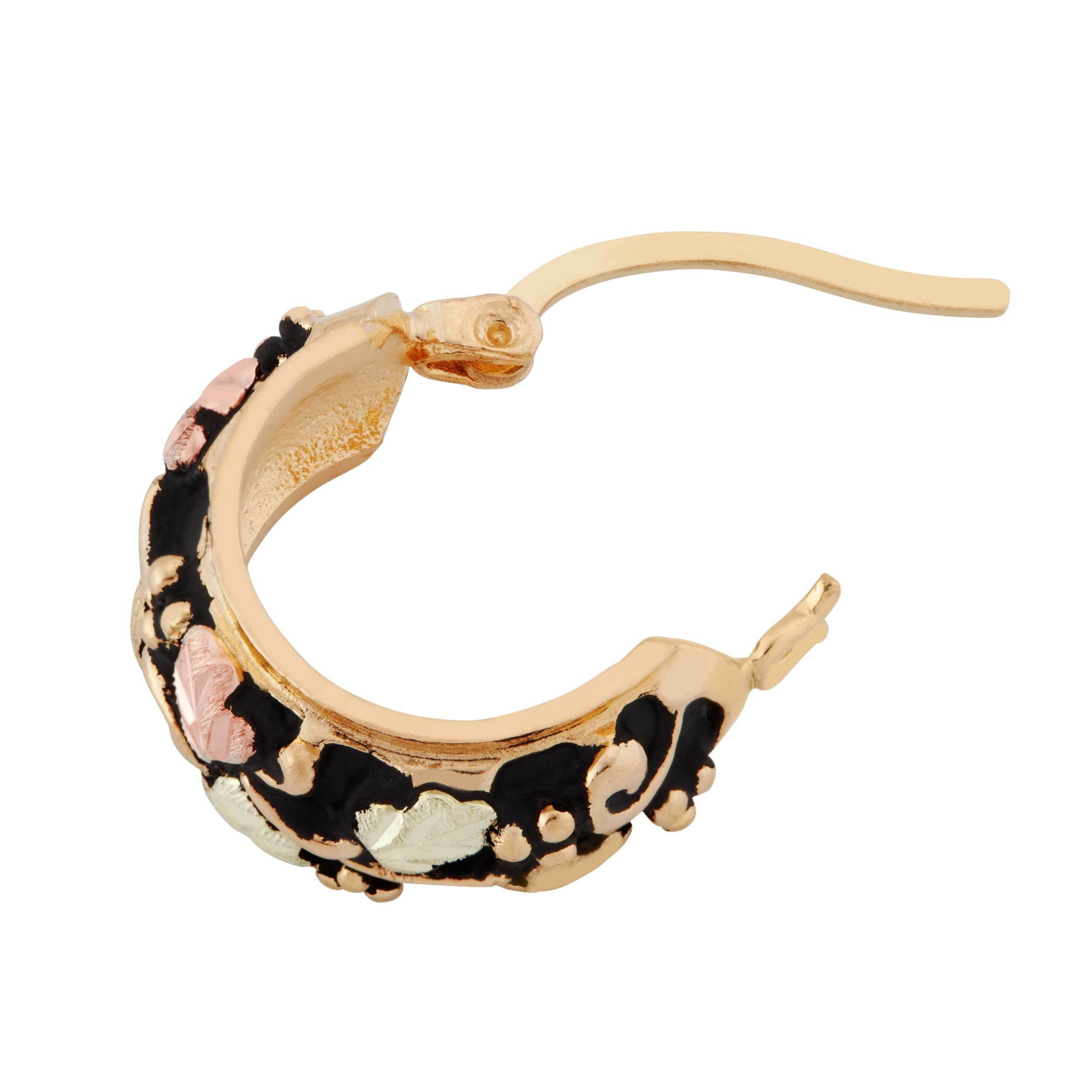 Black Hills Gold  Hoop Earrings