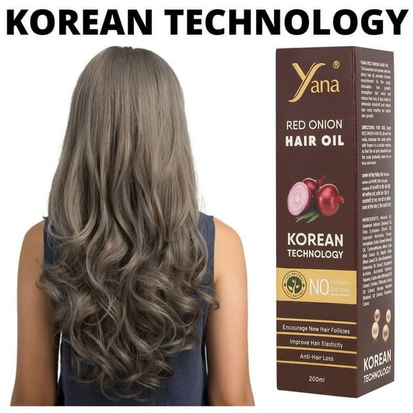 Yana Red Onion Hair Oil for Hair Fall & Hair Growth With Red onion | hair oil | hair oil for black hair | for dry hair |oil for long hair growth | hair oil for long straight hair