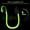 1Pc Green, variant on (YYL-Design)-- 1Pc Wireless Sports Headsets Wireless Neckband Earphones HD Stereo Sweat-proof Headphones Earbuds With LED Light Mic 8Hrs Work Running.**--( rf./;'[)
