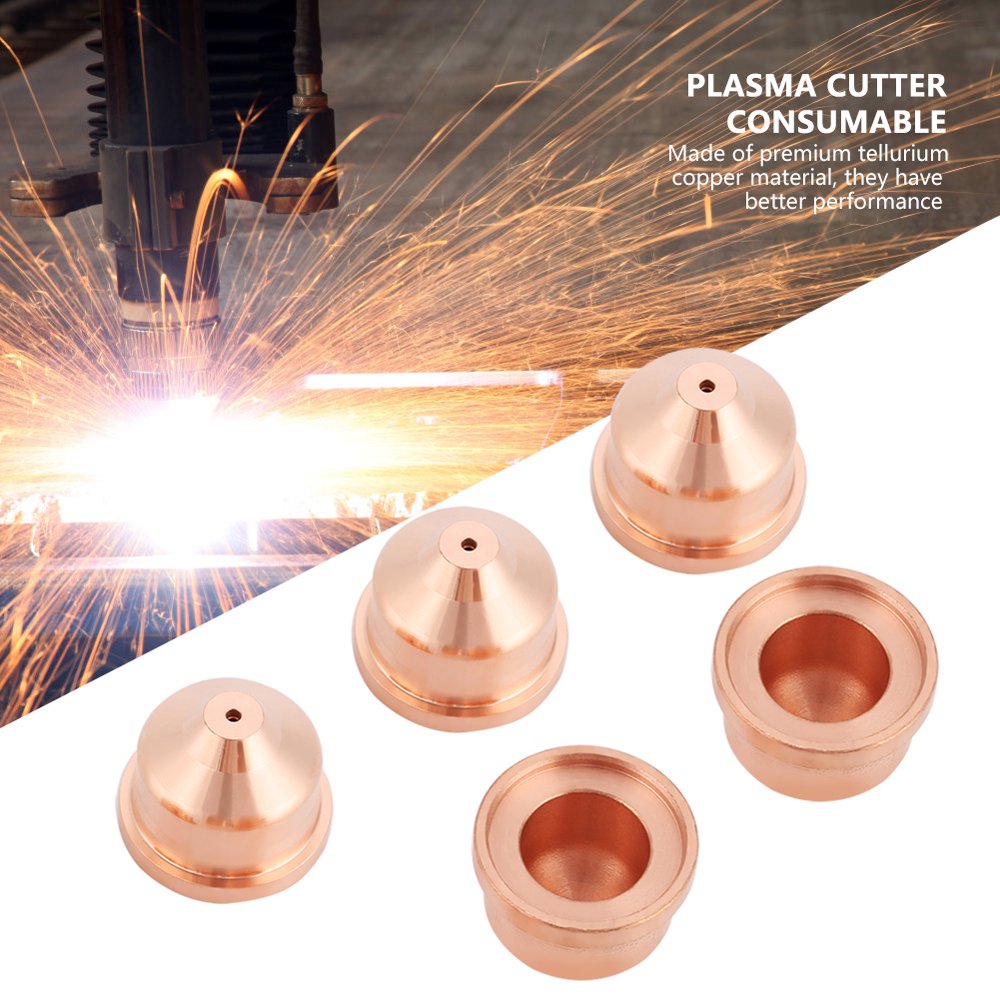 LYUMO 5pcs Plasma Cutter Nozzles Torch Tips Consumables 420169 for