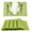 Green, variant on Cterwk 2 Pack Plastic Place Mat Washable Table Mat Non-Slip Place Mats for Dining Table, 12" x 18"