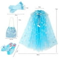 thumbnail image 2 of Princess Dress Up Costume Set Shoes Crown Jewelry for Toddler Little Girls Birthday Gifts, 2 of 4