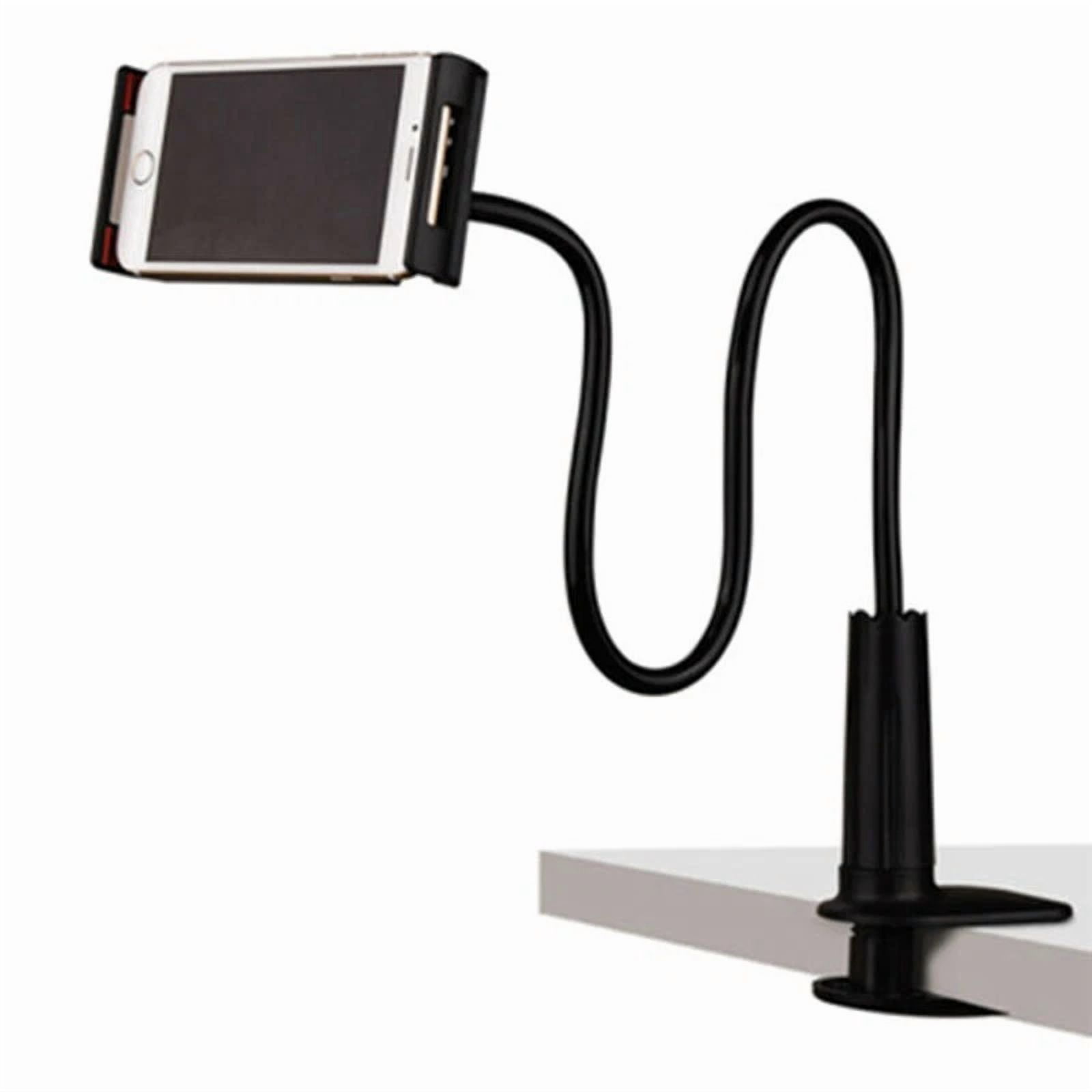 Flexible Goose Neck Long Lazy Arm Bedside Desk Tablet Phone Mount Holder Stand