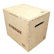Synergee 3 in 1 Wood Plyometric Box for Jump Training and Conditioning 16/14/12