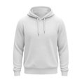 thumbnail image 3 of Ozmmyan Plus Size Mens Waffle Knit Hooded Long Sleeve Relaxed Fit Casual Pullover Hoodie Fall Winter, 3 of 8