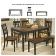 thumbnail image 5 of Signature Design by Ashley Casual Owingsville Dining Table  Black/Brown, 5 of 6