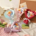 thumbnail image 4 of Valentine's Day Creative Knitted Flower Ponds, Songhua Flower Bundles, Wool Bouquet Flower Decorations, Gifts - sky blue, 4 of 5