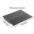 thumbnail image 2 of Gustave Silicone Dish Drying Mat for Kitchen Counter Large Dish Drying Pad Non-Slip Heat Resistant Dishes Drainer Rack Mat, Easy Clean, 17x13", Gray, 2 of 8