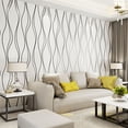 thumbnail image 1 of 1 Roll Modern 3D Wallpaper Water Ripple Nonwoven Wallpaper Home Decor TV Background Wallpaper Wall Sticker Living Room Home Decor, 1 of 4