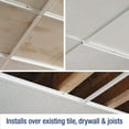 thumbnail image 3 of CeilingMAX 100 sq. ft. Brushed Nickel Surface Mount Grid Kit, 3 of 8