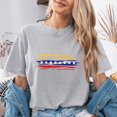 thumbnail image 4 of Jollimate Womens Venezuela Flag Graphic T-Shirt Distressed Brush Stars Shirt Venezuelan Pride Gift, 4 of 6