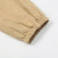 thumbnail image 6 of Gubotare Cargo Pants for Boys Girls Joggers Pants with Pockets Elastic Waist School Casual Trousers Size 2T-11T (Khaki,Sizes 9-10 Years), 6 of 7