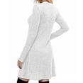 thumbnail image 5 of Bovxnpu Women Long Sleeve Dresses Plus Size Dresses, Long Sleeve Dress for Women Sweater Dress V Neck Empire Waist Tunic Dress Fall Dresses Women Casual Dress with Pockets Spring Fall Outfits, 5 of 9