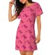 thumbnail image 2 of Fotbe Leopard Print Bata de Dormir para Mujer con Estampado, Camisón de Algodón de Manga Corta, Ropa de Dormir Casual, 2 of 6
