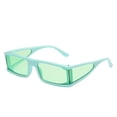 thumbnail image 2 of Only Moment Sunglasses Womens Polyester Vintage 90S Y2K Trendy Designer Sun Glasses Green One Size, 2 of 3