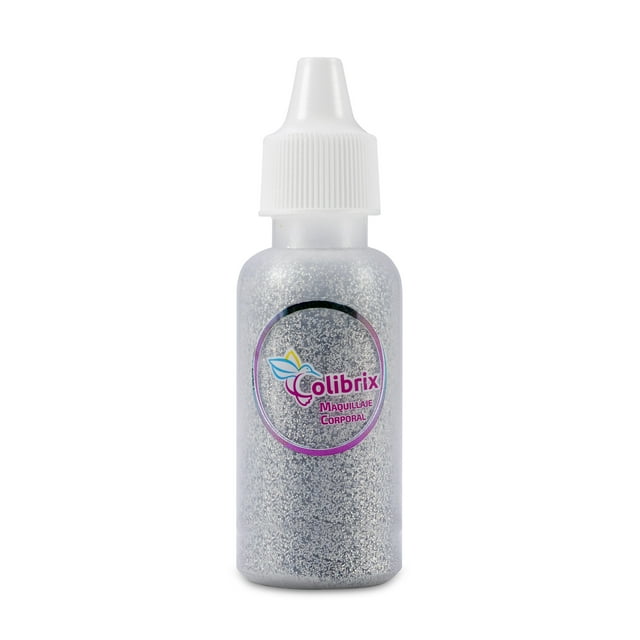 COLIBRIX, Glitter en polvo, Plata, 15g COLIBRIX Base polvo