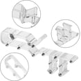 thumbnail image 3 of CeroDimo 12 Pcs Clips de Cantonnière 2-1/8 Pouces pour Stores, Clips de Cantonnière Cachés, Clips de Cantonnière en Plastique Transparent avec une Rainure à l'Arrière, Clips de Couverture de Store, 3 of 7