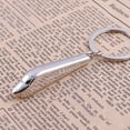 thumbnail image 6 of CANKER Silver Metal Keyfob 3D Car Locomotive Train Head Keyring Keychain Key Chain Ring, 6 of 9