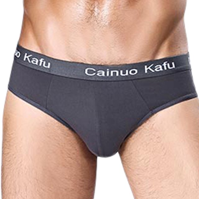 TIHLMK Men's Soft Splicing Solid Color Underpants Soft Breathable Knickers Briefs
