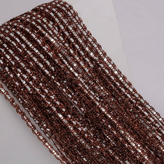 Nvzi 2 Pack 39 x 79 Inch Curtains for Doorways Room Divider Curtains Hippie Room Decor Hanging Beaded Curtains for Bedroom Closet Door,Brown